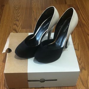Black and tan pumps